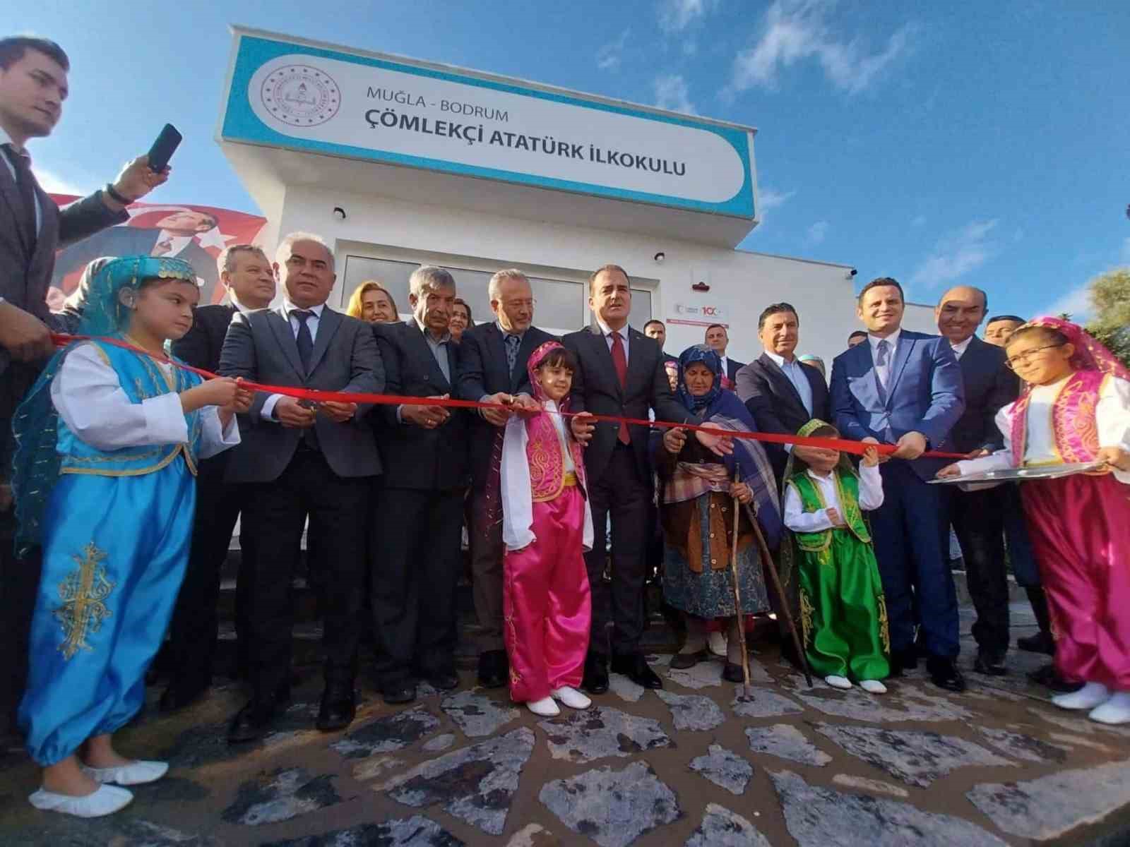 Bodrum’da Çömlekçi Atatürk İlkokulu açıldı