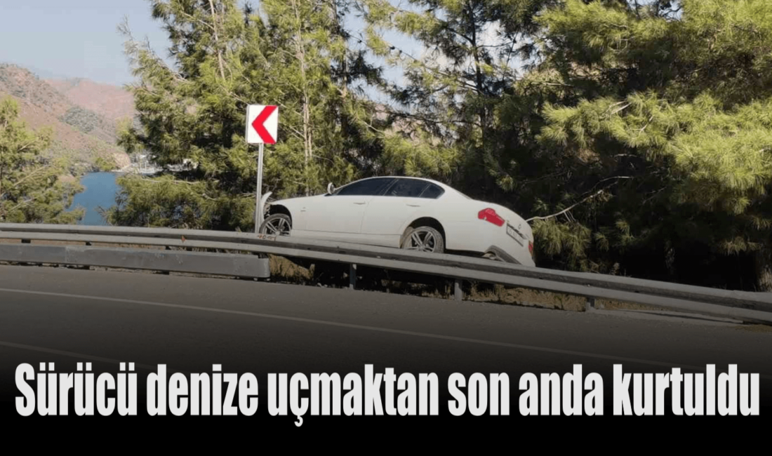 Marmaris-Datça karayolu Çubucak mevkisinde direksiyon hakimiyetini kaybeden 35 AIT 345