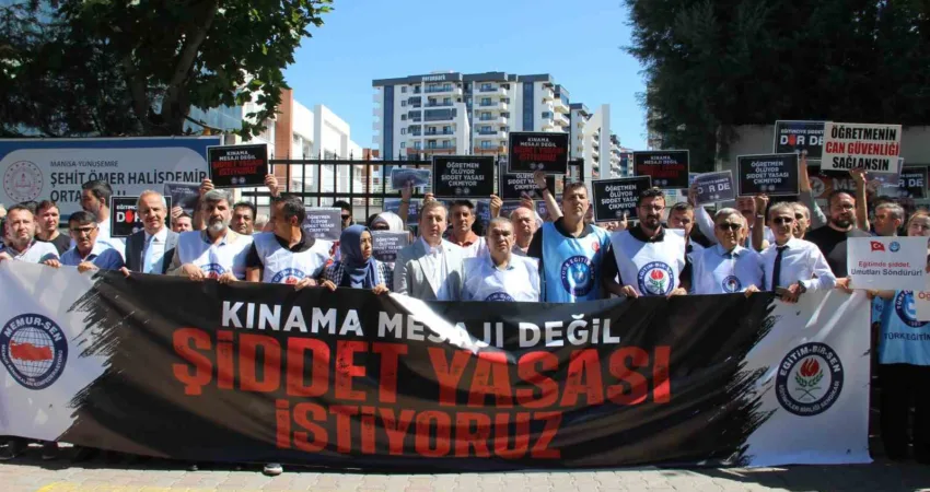 Manisa’da 11 Eylül tarihinde bir velinin okul müdürüne karşı silahlı