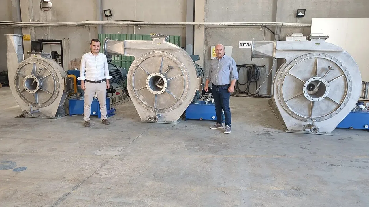 Denizli’de ileri teknoloji endüstriyel vantilatör, MVR (Mechanical Vapor Recompression-Yoğunlaştırıcı) ve