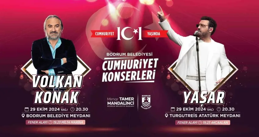 29 Ekim Cumhuriyet Bayramı’nda, Bodrum Kaymakamlığı, Muğla Büyükşehir Belediyesi ile