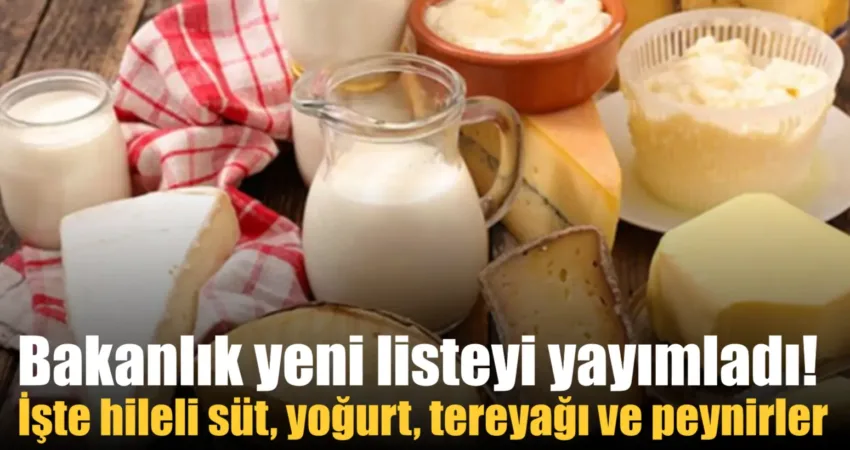 Bakanlık yeni listeyi yayımladı: İşte hileli süt, yoğurt, tereyağı ve peynirler Tarım ve Orman Bakanlığı’nın yayınladığı tağşiş listesinde süt ürünlerinde yapılan