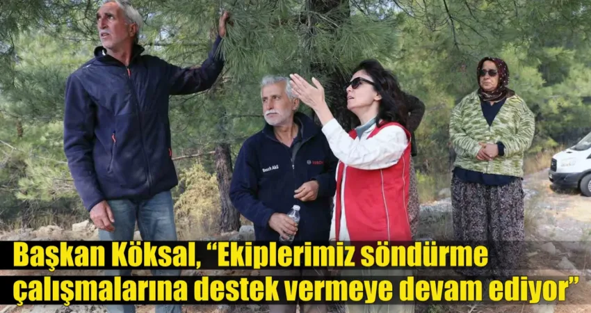 Menteşe Belediye Başkanı Gonca Köksal, dün sabaha karşı Gökova körfezi