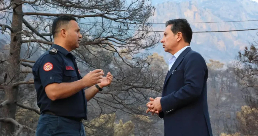 Muğla’nın Dalaman ve Menteşe ilçelerinde çıkan orman yangınlarına Büyükşehir Belediyesi