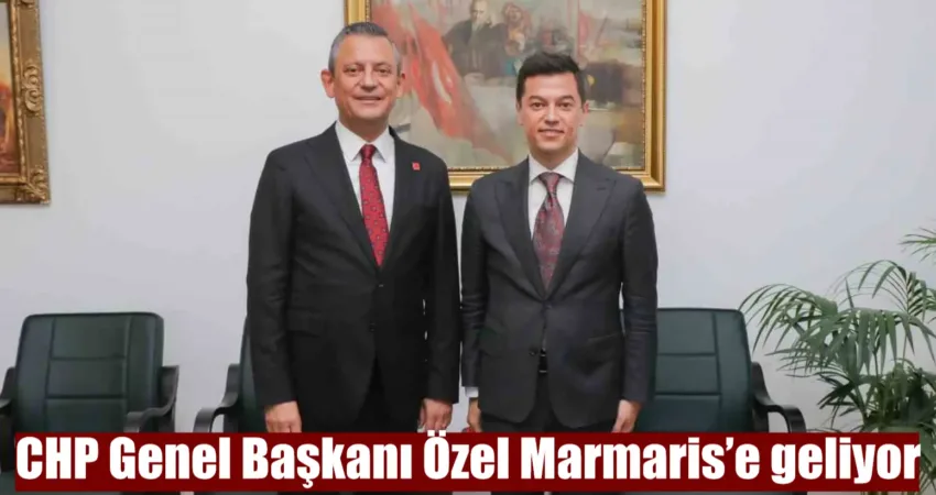 CHP Genel Başkanı Özel Marmaris’e geliyor CHP Genel Başkanı Özgür Özel, Abdi İpekçi Parkı Halk Kafe’nin