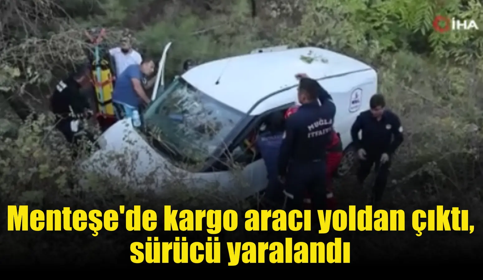 Muğla’nın Menteşe ilçesi çevre yolunda hareket halindeki kargo aracının sürücüsü