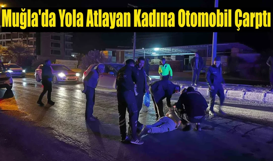Muğla’nın Milas ilçesinde iddiaya göre yola atlayan kadına otomobil çarptı.