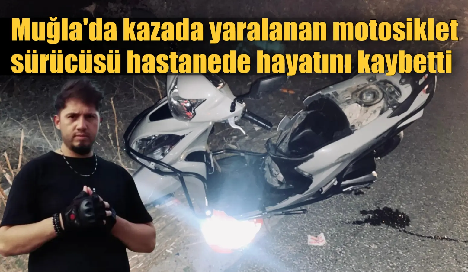 Muğla’nın Milas ilçesinde motosiklet ve otomobilin çarpışması sonucu meydana gelen