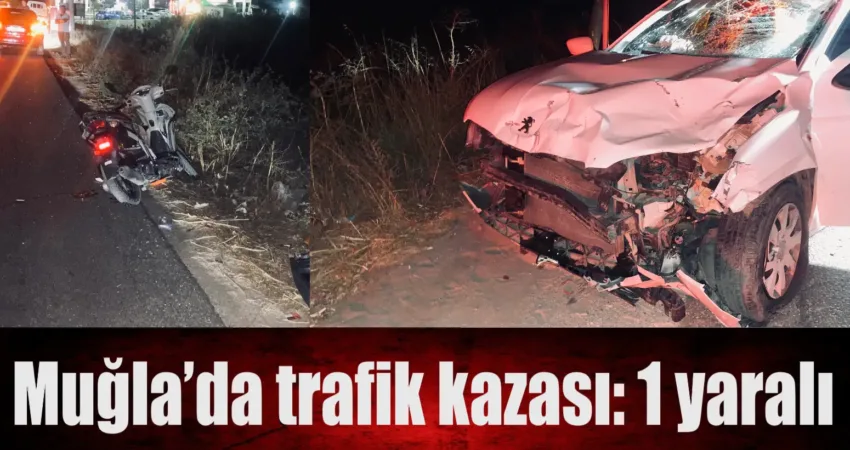 Muğla’da trafik kazası: 1 yaralı Muğla’nın Milas ilçesinde otomobil ile motosikletin çarpışması sonucu meydana gelen