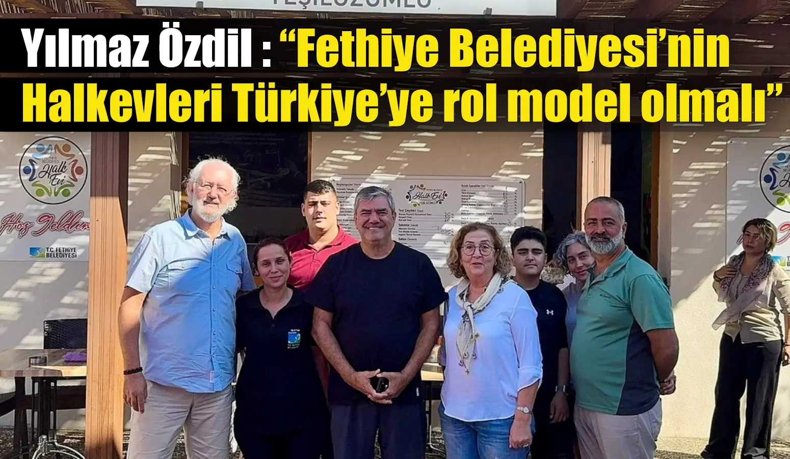 Türkiye’nin önemli yazarlarından Yılmaz Özdil, bu haftasonu Yeşilüzümlü mahallesine eşiyle