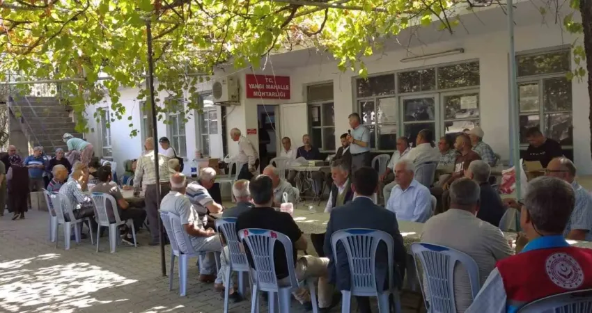 Muğla’nın Köyceğiz ilçesinde aşure hayrı ve yağmur duası yapıldı. Yangı