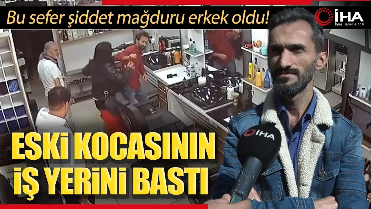 Ankara’da bir kadın, takılı olduğu eski eşinin çalıştığı dükkanı bastı.