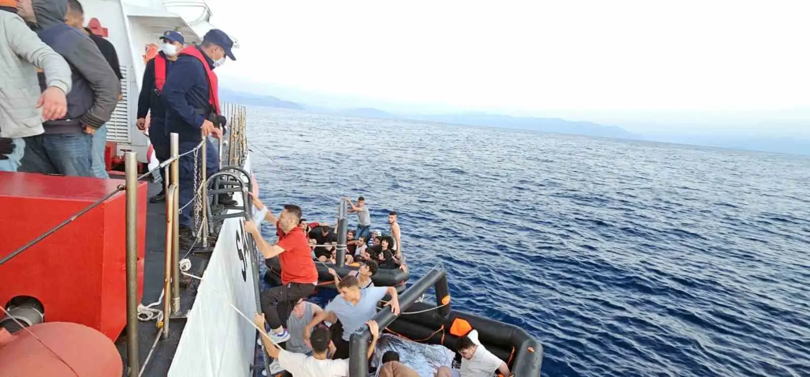 Muğla’nın Marmaris ilçesi açıklarında Yunanistan sahil güvenlik unsurları tarafından Türk