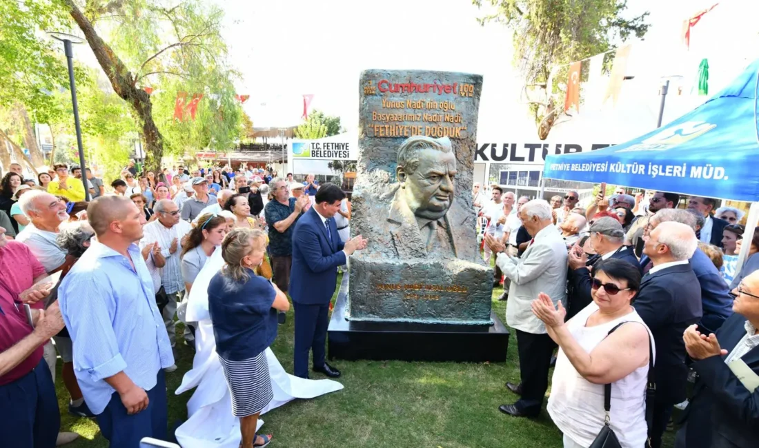 Fethiye Belediyesi ilçeye Yunus Nadi Parkı ve Anıtını kazandırdı. İlçe