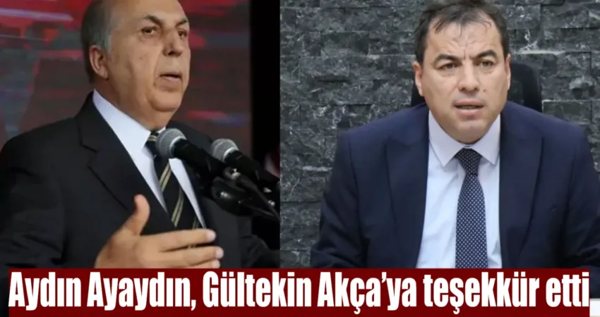 Aydın Ayaydın, Gültekin Akça’ya teşekkür etti Prof. Dr. Aydın Ayaydın, sosyal medya üzerinden yaptığı paylaşımda, görevinden