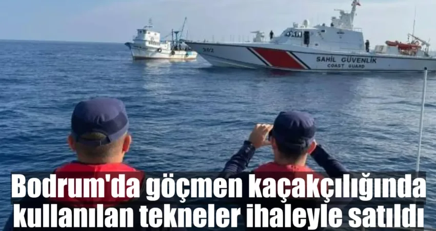 Bodrum’da göçmen kaçakçılığında kullanılan tekneler ihaleyle satıldı Göçmen kaçakçılığında yakalanan 39 tekne için Bodrum Milli Emlak Müdürlüğü