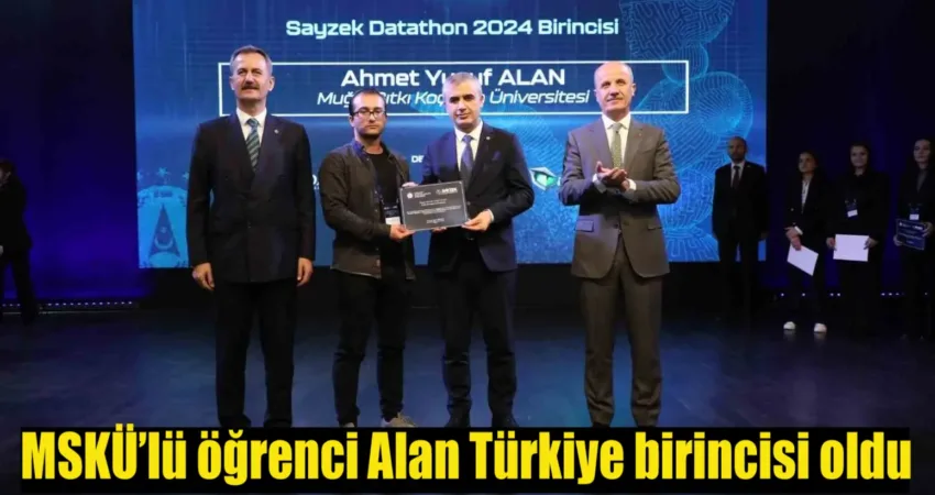 Muğla Sıtkı Koçman Üniversitesi (MSKÜ) Bilgisayar Mühendisliği öğrencisi Ahmet Alan,