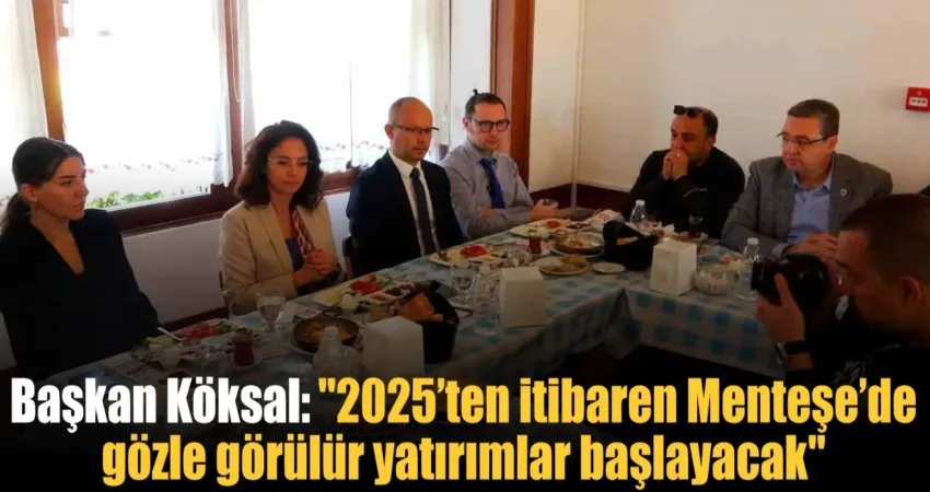 Menteşe Belediye Başkanı Gonca Köksal, Muğla’da basın mensupları ile buluşarak