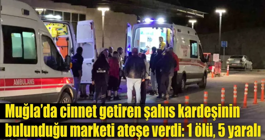 Muğla’nın Bodrum ilçesinde cinnet getiren Erkan Sekmen (47), kardeşi ve