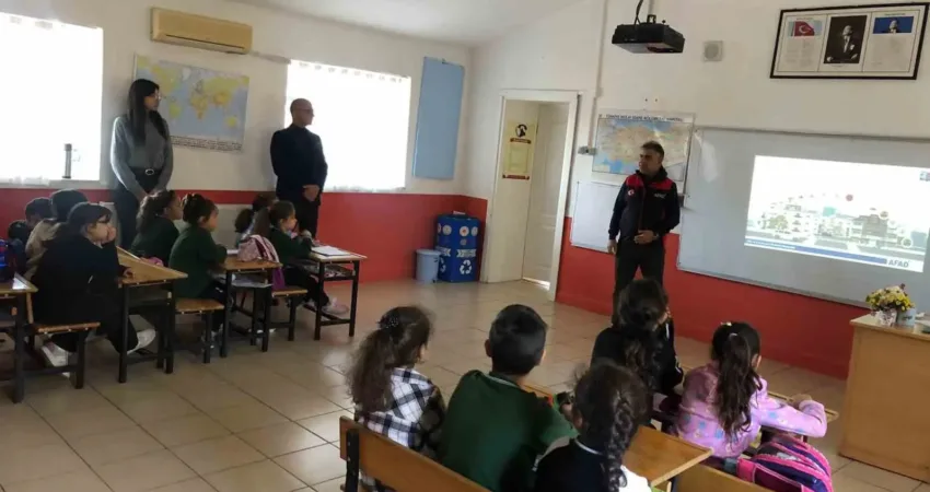 Muğla’nın Ula ilçesine bağlı Ataköy İlkokulu’nda, Muğla AFAD İl Müdürlüğü