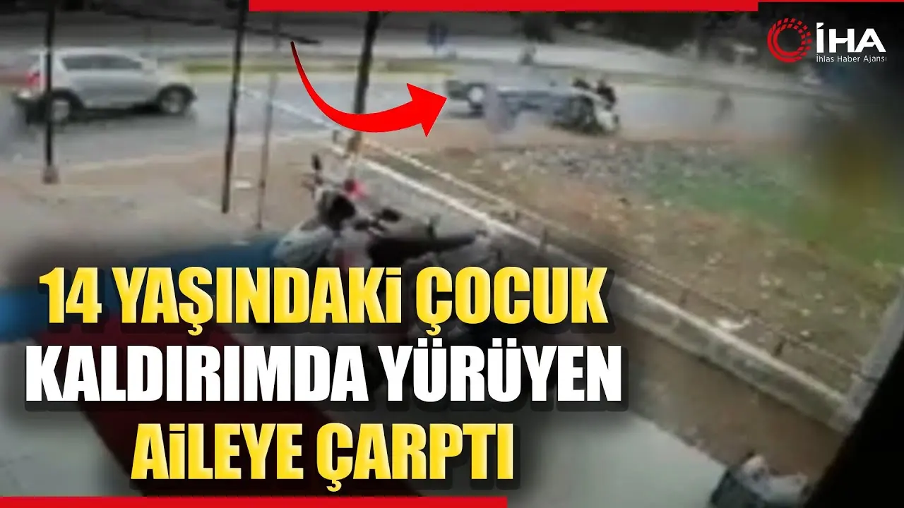 Antalya’da 14 yaşındaki çocuğun kullandığı otomobil kaldırımda bebek arabasıyla birlikte