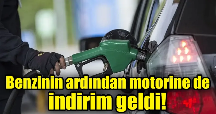 Benzinin ardından motorine de indirim geldi! Benzinin ardından motorinin litre fiyatına da 96 kuruşluk bir indirim
