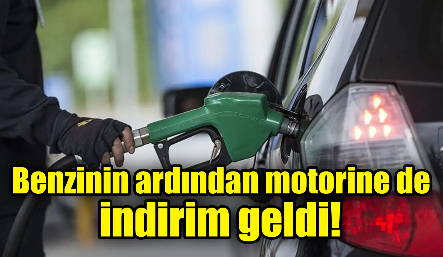 Benzinin ardından motorinin litre fiyatına da 96 kuruşluk bir indirim