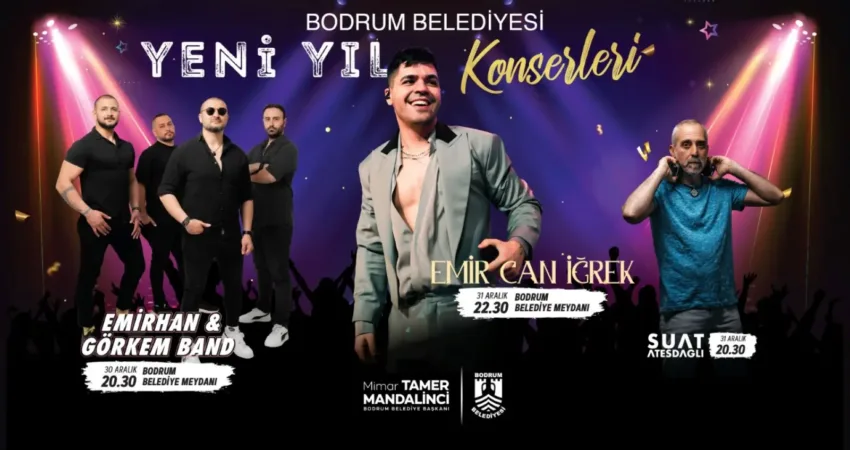 Bodrum Belediyesi tarafından yeni yıl hazırlıkları sürerken 31 Aralık akşamı