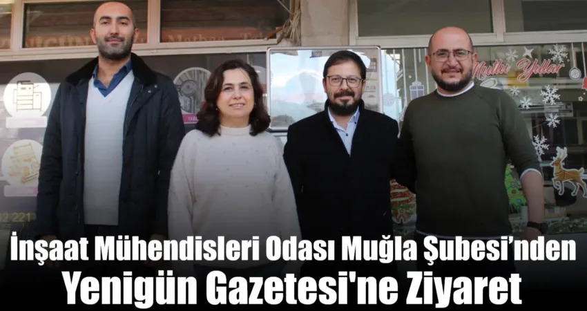 İnşaat Mühendisleri Odası Muğla Şube Başkanı Mehmet Rıfat Kahyaoğlu ve