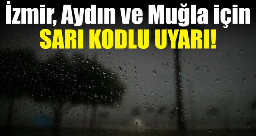 Marmara ve Ege bölgelerinde yarın beklenen kuvvetli yağış nedeniyle 13