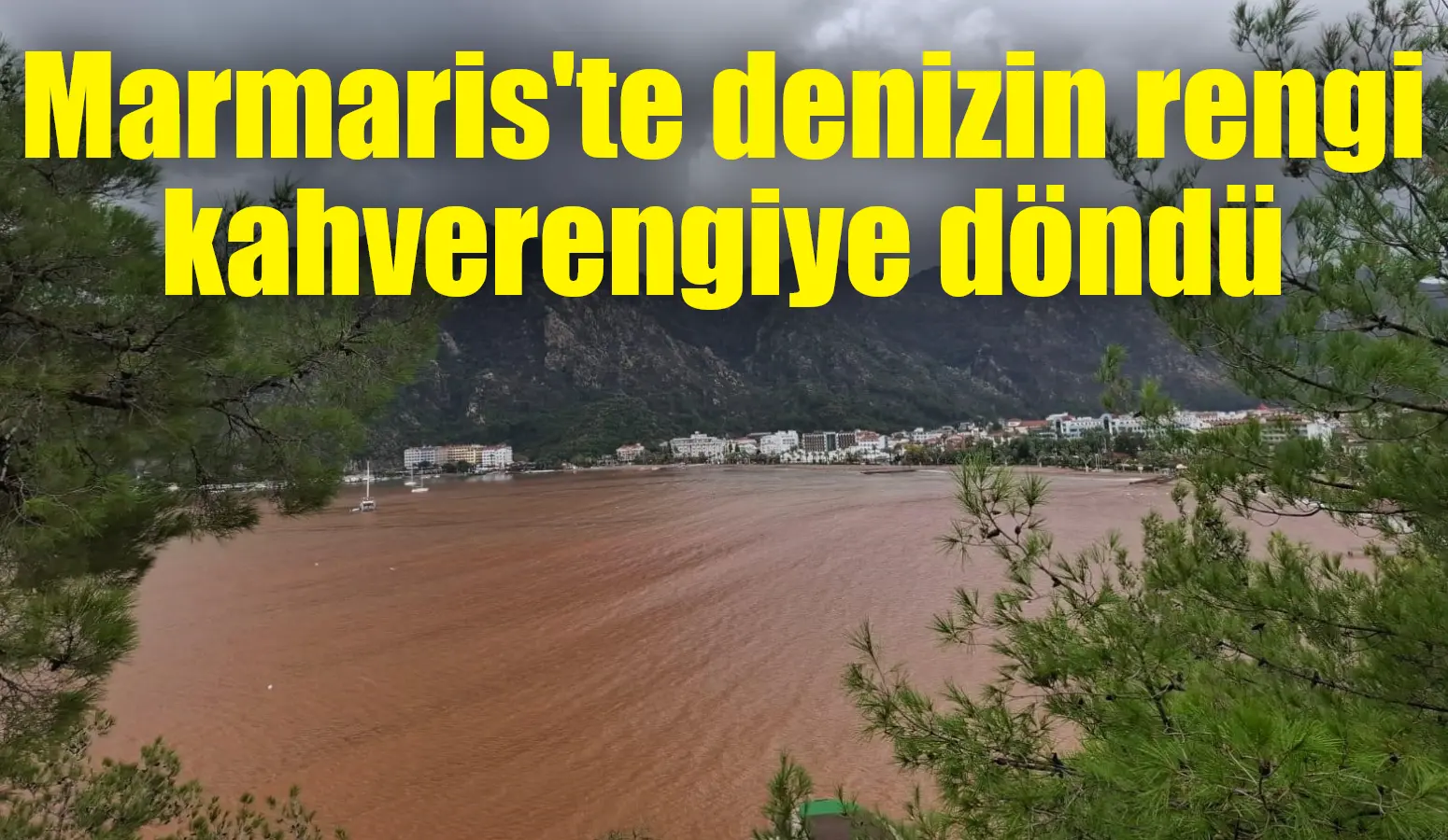 Muğla’nın Marmaris ilçesinde devam eden sağanak yağışlar ilçe genelinde etkili