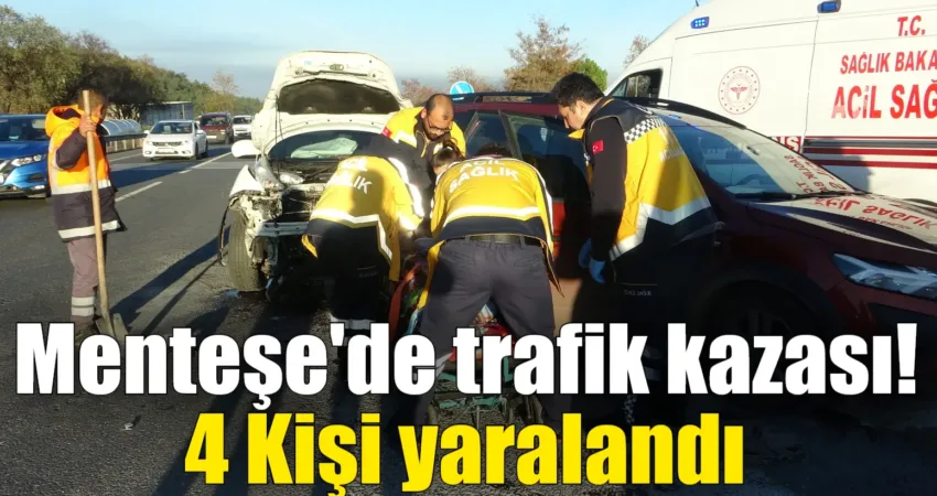 Muğla'nın Menteşe ilçesi Akçaova Mahallesi'nde sabah saatlerinde meydana gelen trafik