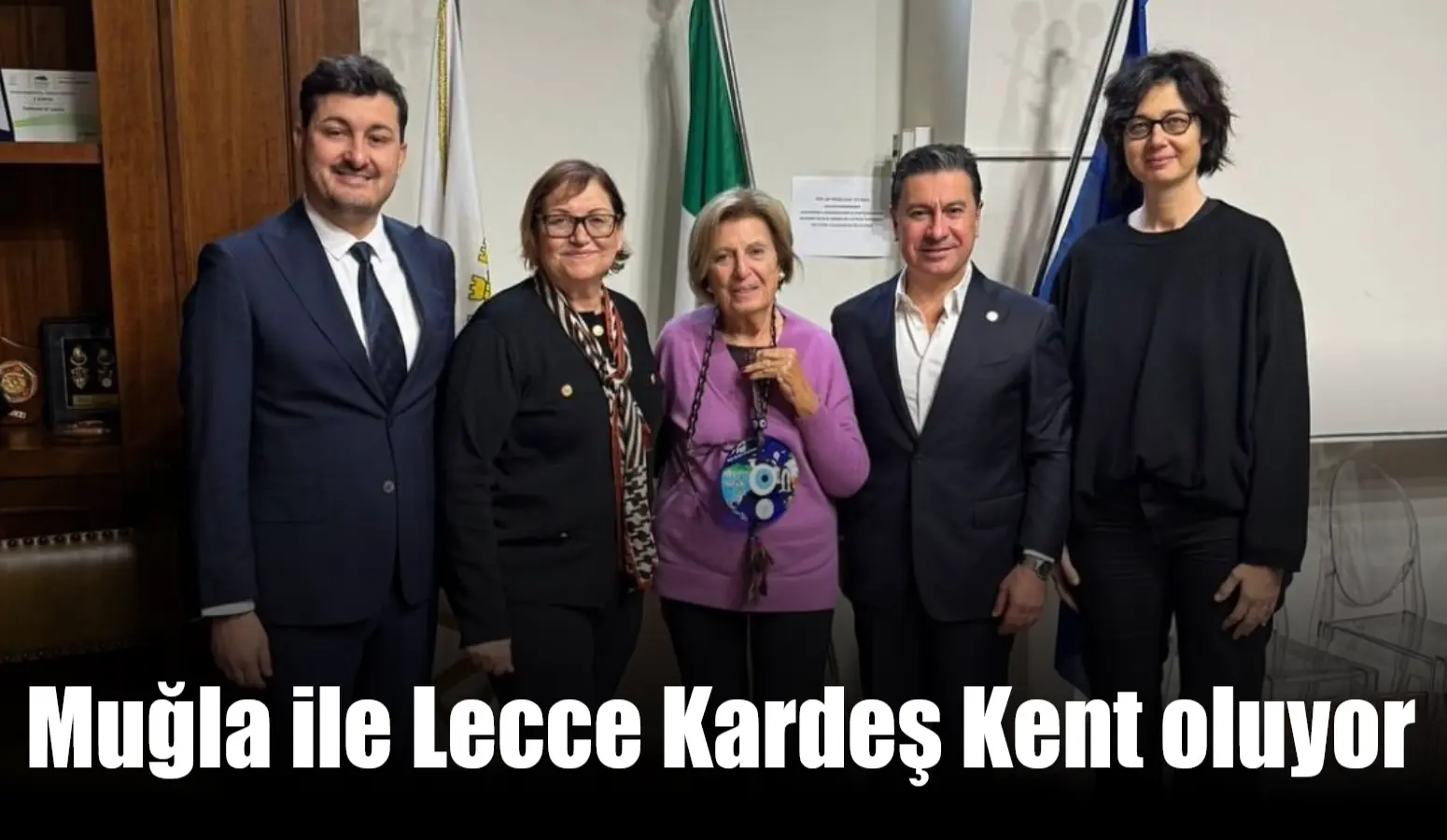 Muğla Büyükşehir Belediye Başkanı Ahmet Aras, İtalya’nın Lecce şehrinde eski