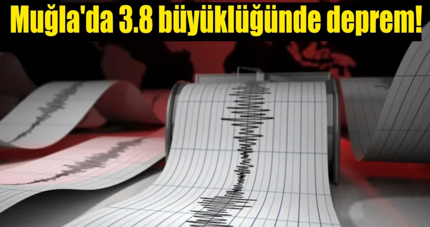 AFAD'ın aktardığı verilere göre, saat 11.58'de Muğla'nın Datça ilçesinde 3.8