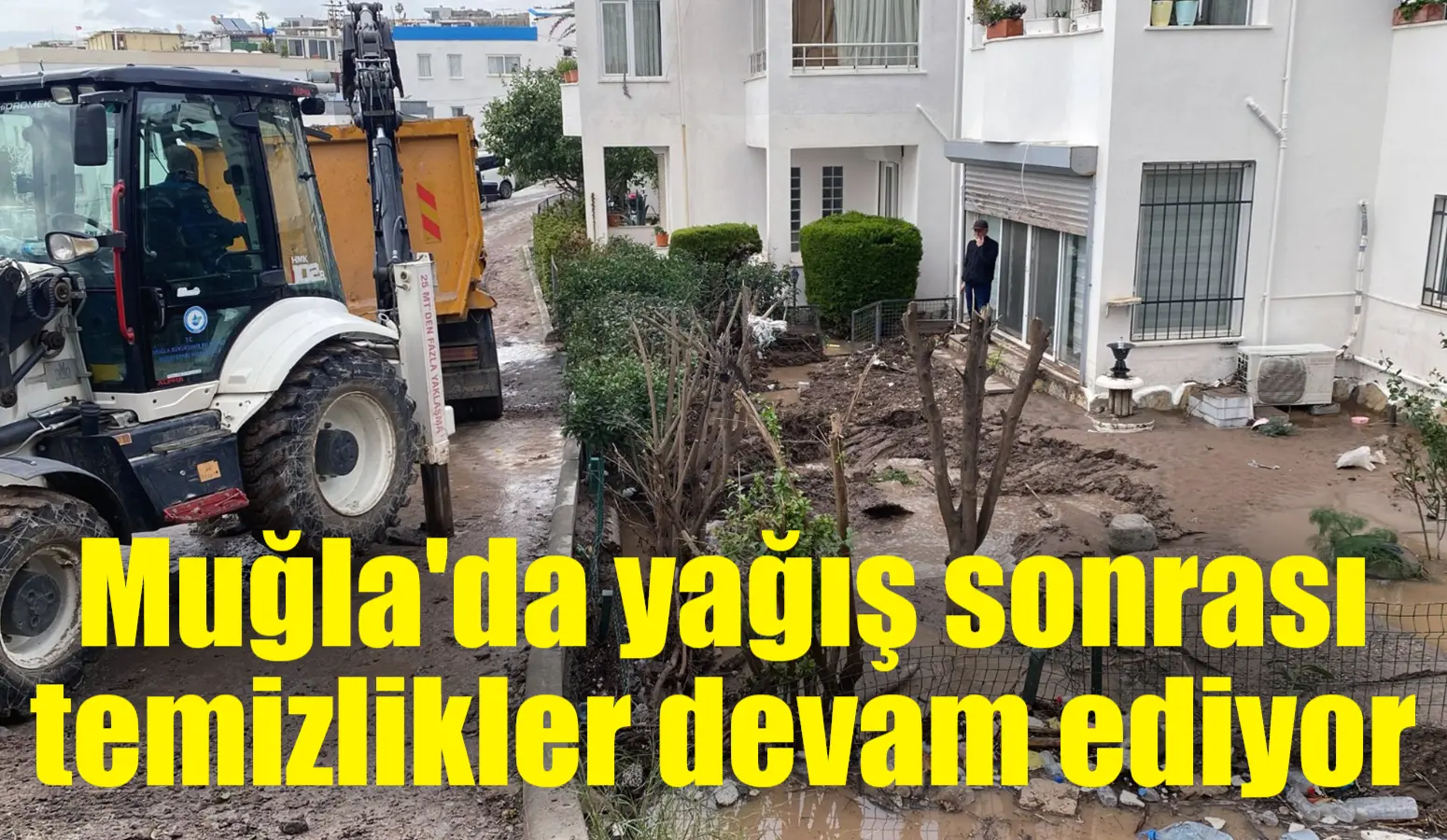 Muğla genelinde yaşanan yoğun sağanak yağış nedeniyle bazı bölgelerde yağmur