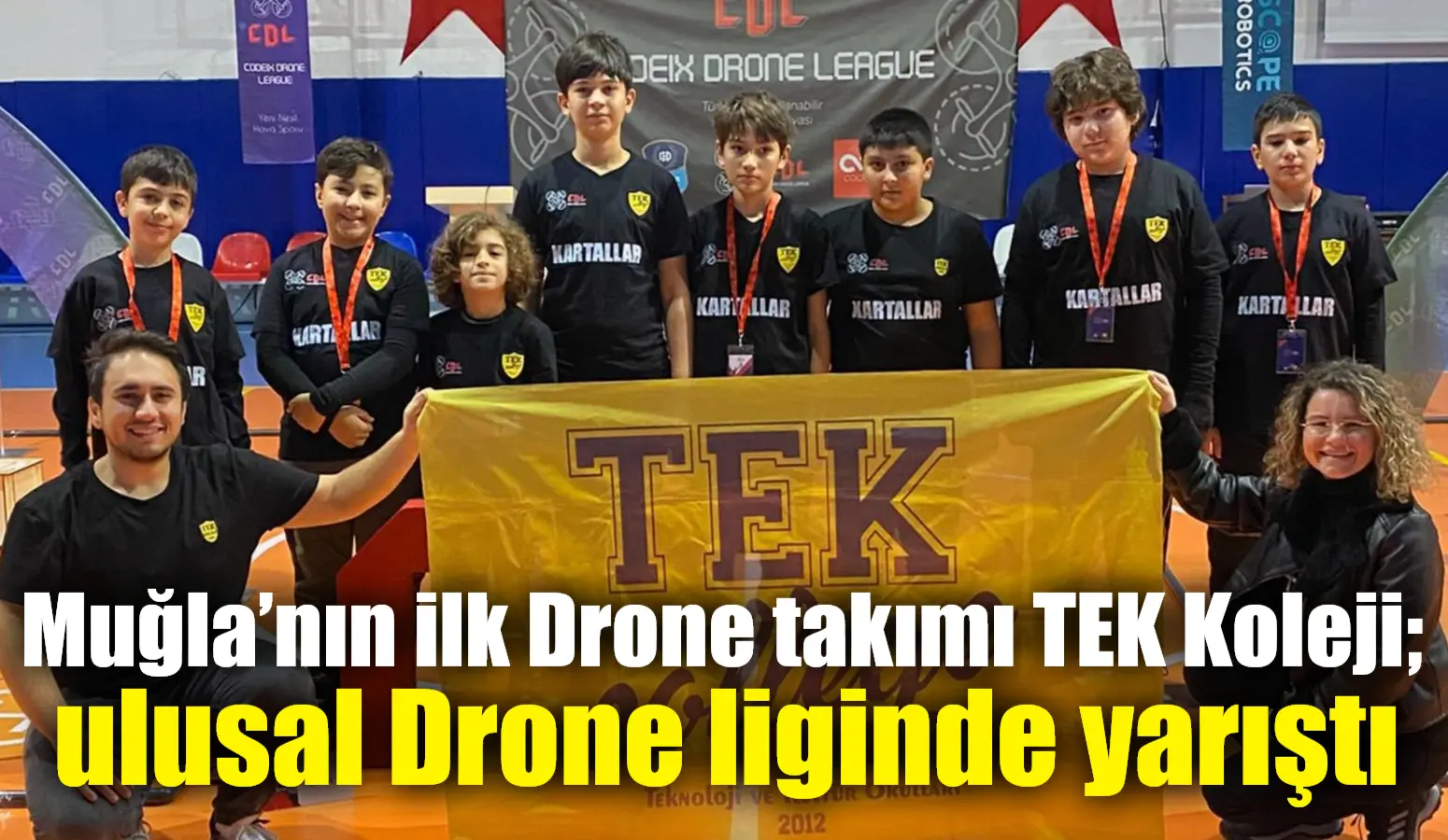 Muğla Teknoloji ve Kültür Koleji (TEK) ilkokul ve ortaokul öğrencilerinden