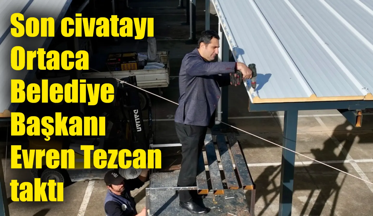 Ortaca Belediyesi tarafından yapımı gerçekleştirilen Pazar Yerinin çatısı tamamlandı. Çatıya