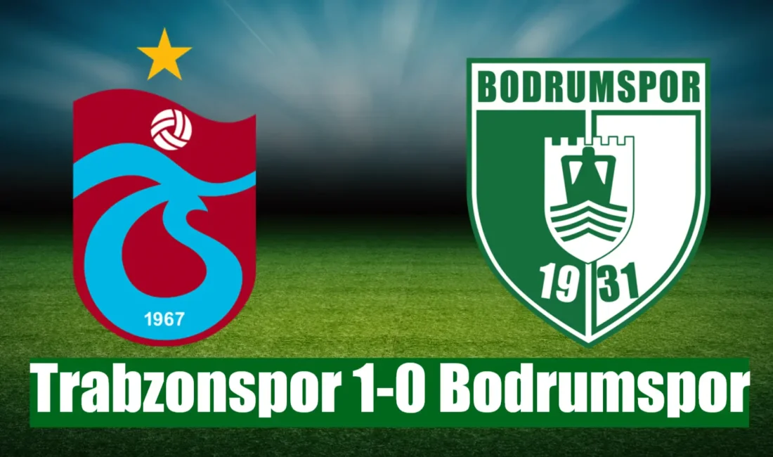 Trendyol Süper Lig'in 17. haftasında Trabzonspor, konuk ettiği Bodrum FK'yi