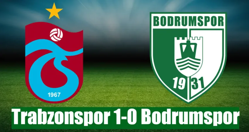Trabzonspor 1-0 Bodrumspor Trendyol Süper Lig'in 17. haftasında Trabzonspor, konuk ettiği Bodrum FK'yi