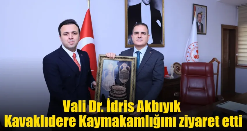 Vali Dr. İdris Akbıyık Kavaklıdere Kaymakamlığını ziyaret etti Muğla Valisi Dr. İdris Akbıyık, Kavaklıdere Kaymakamlığını ziyaret etti.