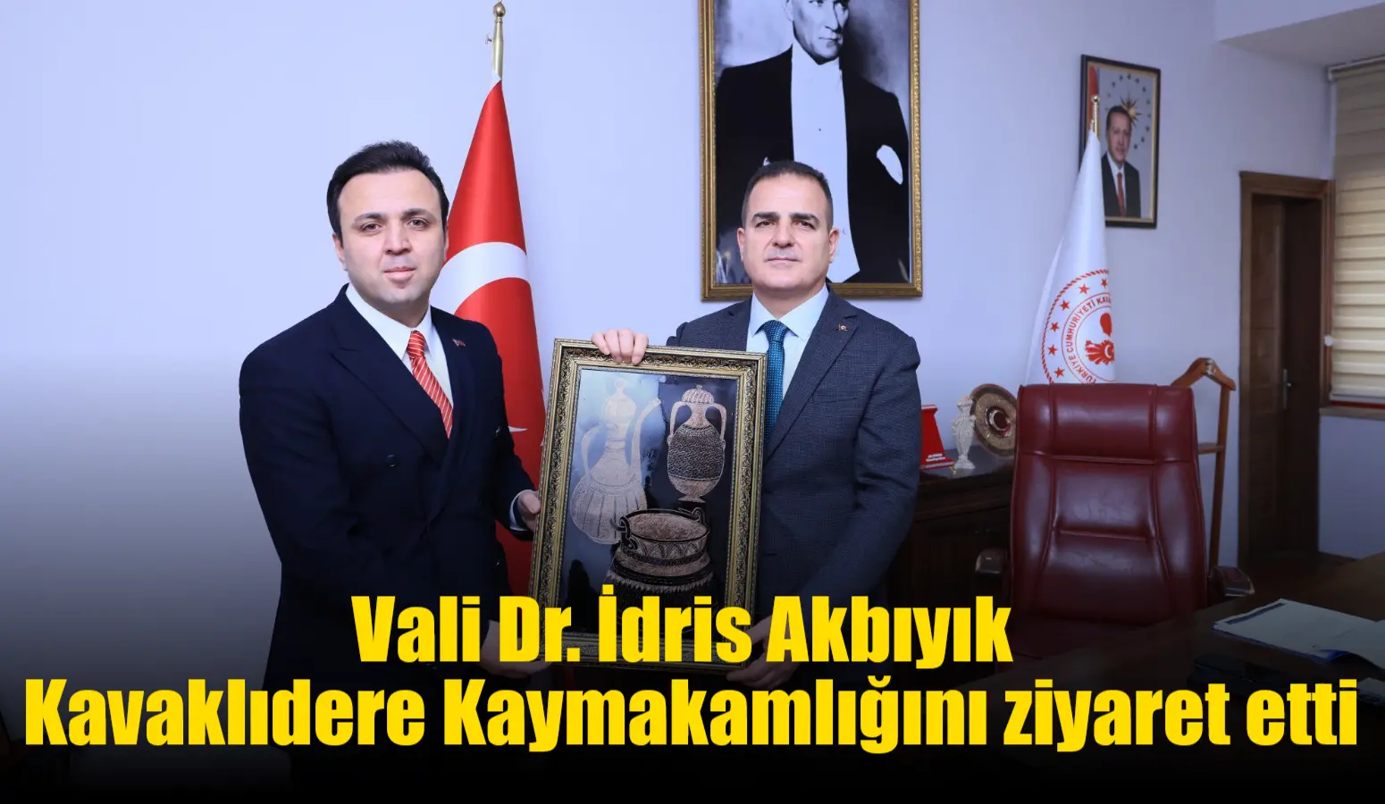 Muğla Valisi Dr. İdris Akbıyık, Kavaklıdere Kaymakamlığını ziyaret etti.