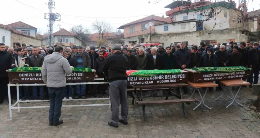 Denizli’de akrabalarının düğününe giderken geçirdikleri kazada hayatını kaybeden 3 kişilik