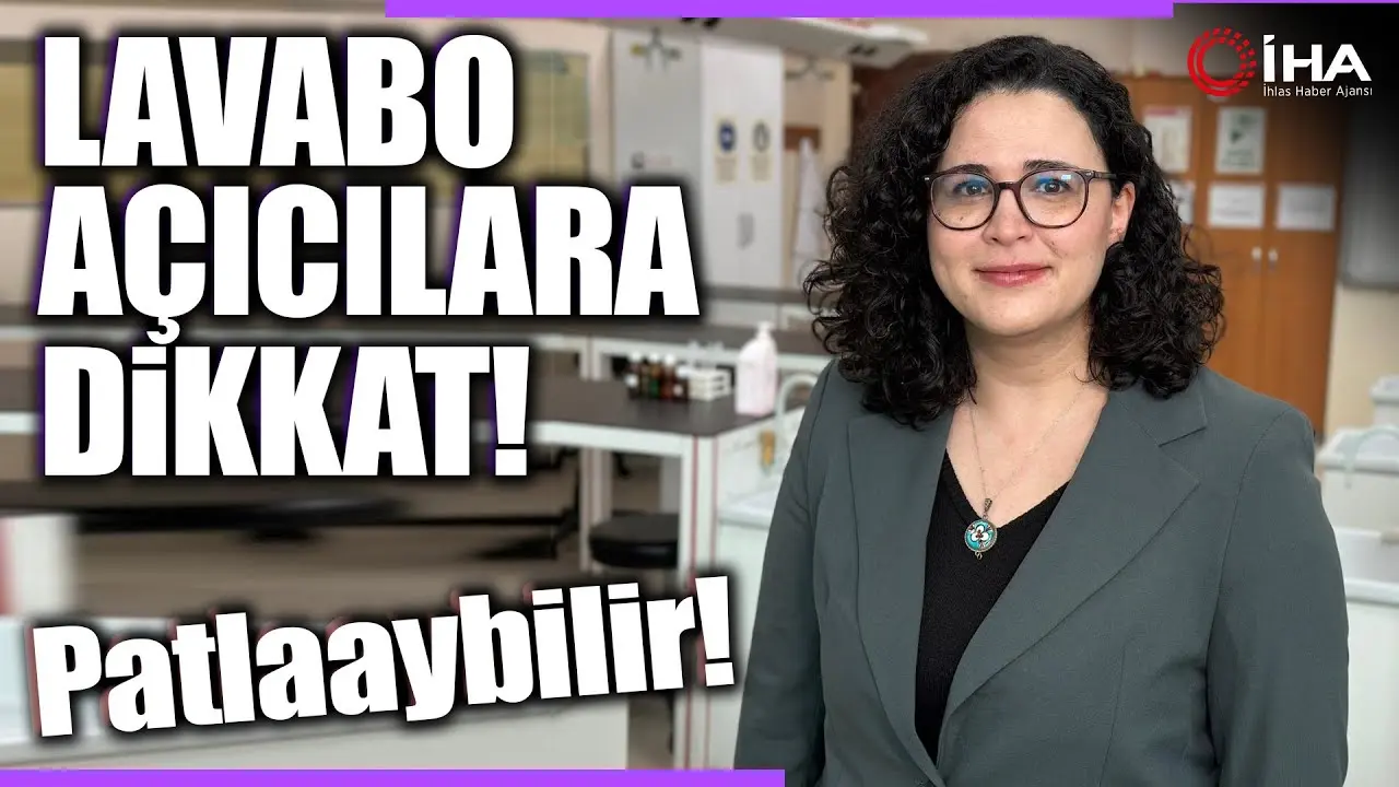 Lavabo açıcı kullanırken meydana gelen kimyasal reaksiyonlar, çok ciddi yanıklara