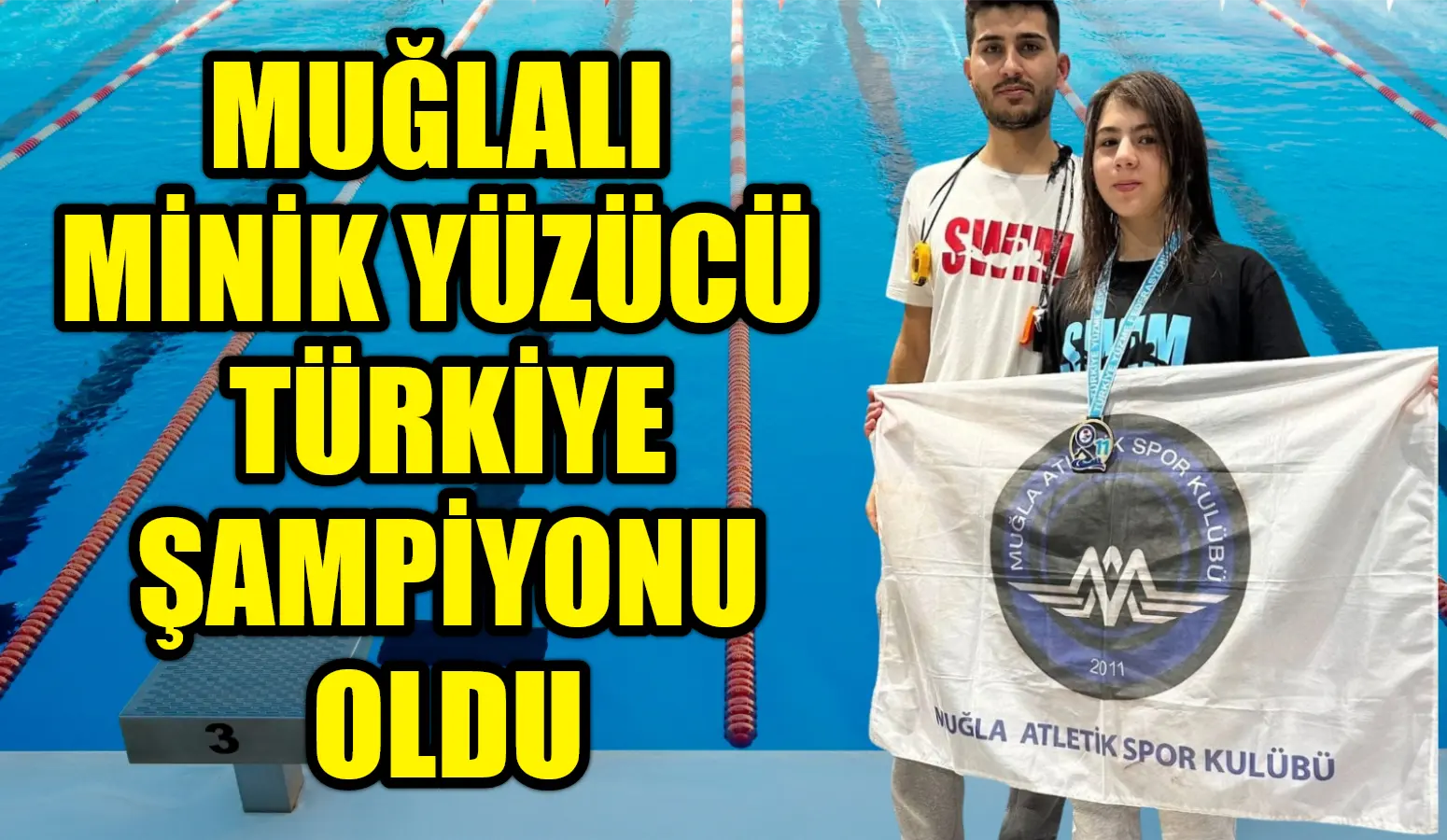 Muğla Atletik Spor Kulübü sporcusu Devrim Defne Bilge, Türkiye Yüzme