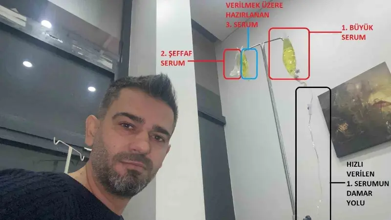 Afyonkarahisar’da halk arasında ‘atom’ diye tabir edilen sarı serumun bağlanması