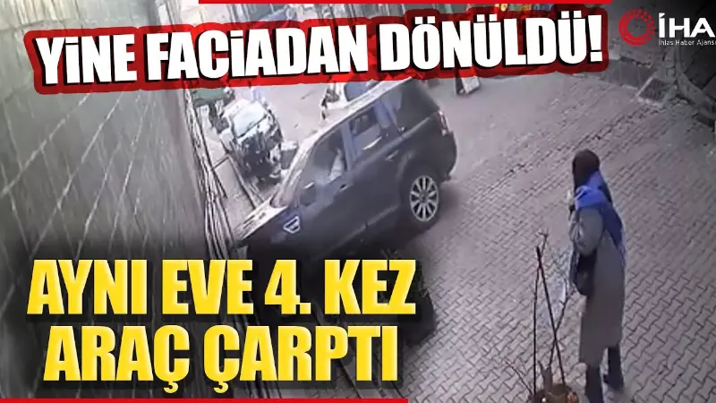 Beşiktaş’ta freninin tutmaması nedeniyle kontrolden çıkan lüks cip, bodrum kattaki