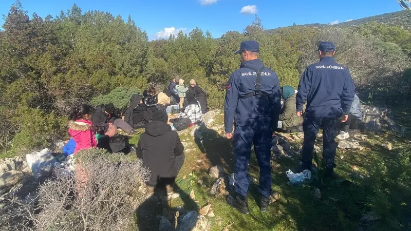 Muğla’nın Bodrum ilçesinde polis ve sahil güvenlik ekipleri tarafından düzenlenen