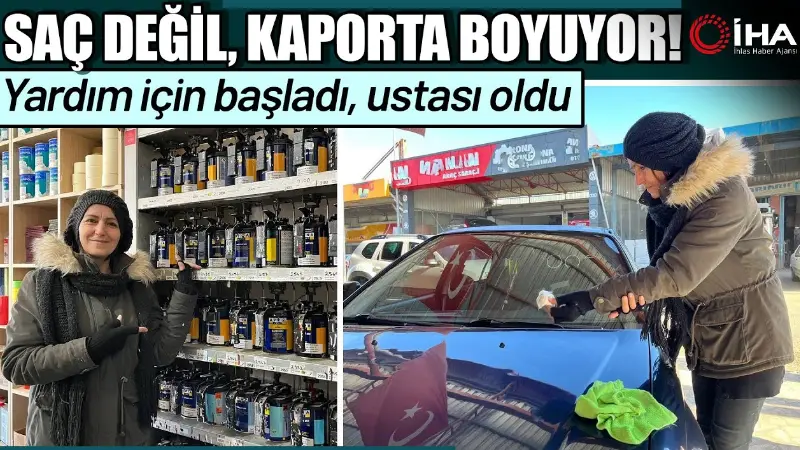 Ordu'nun Fatsa ilçesinde eğitim sonrası kadın kuaförlük belgesi alan Zehra