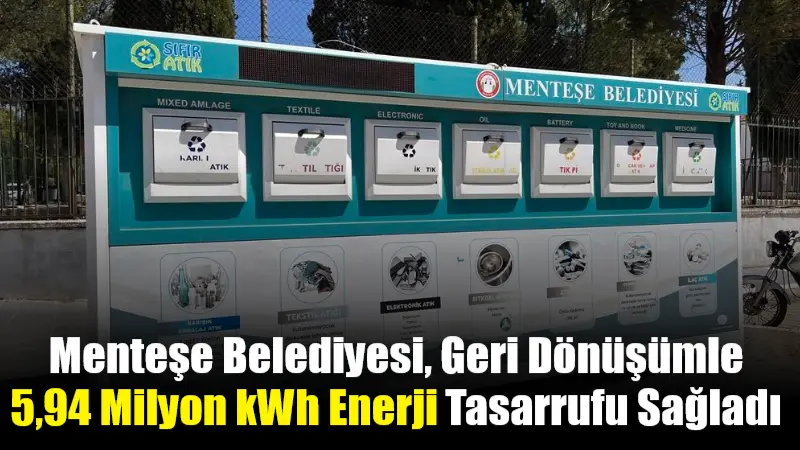 Menteşe Belediyesi, sürdürülebilir geri dönüşüm uygulamalarıyla hem çevreyi koruyor hem