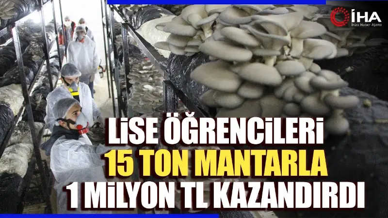 Amasya'da meslek lisesi atölyesinde 2 yılda yaklaşık 15 ton mantar